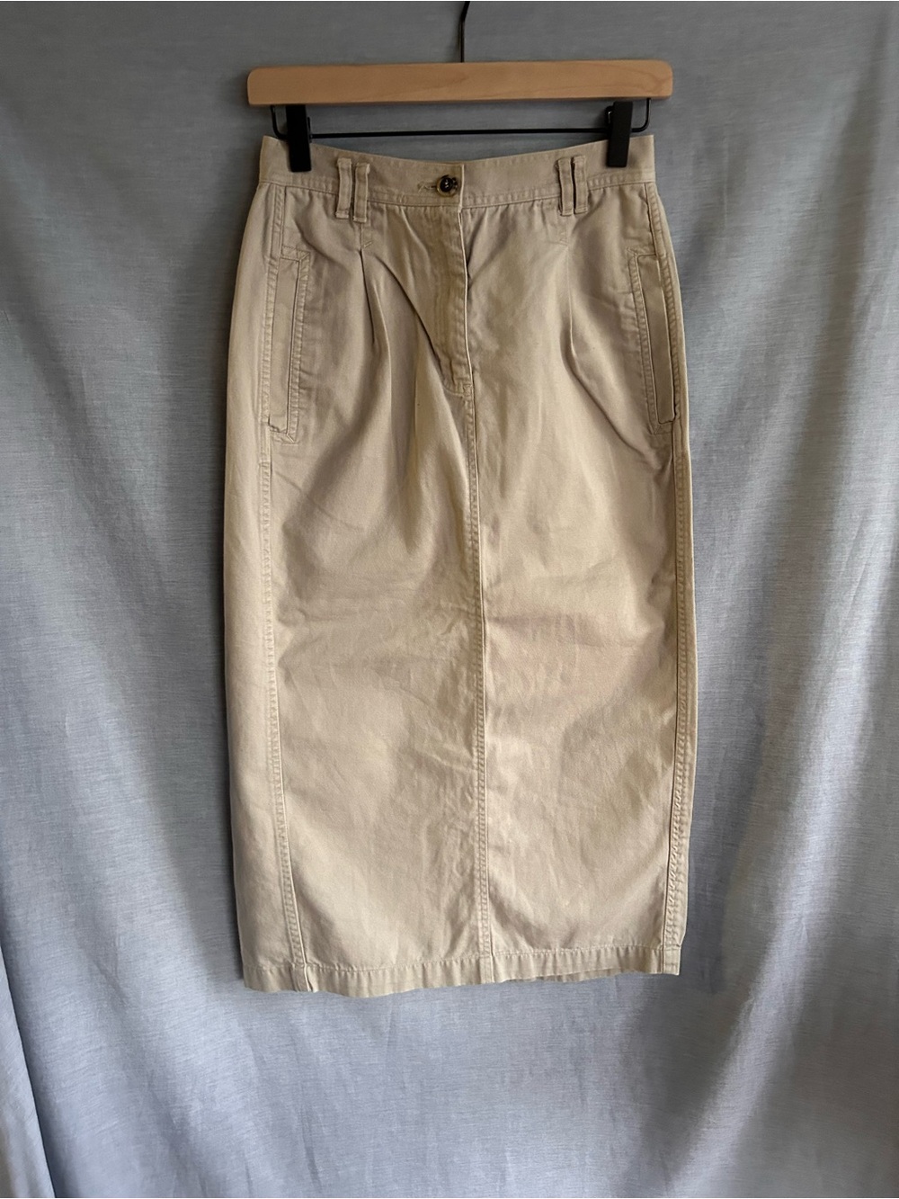 LizWear Khaki Tailored Pencil Skirt